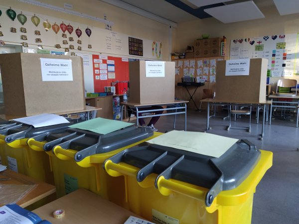 Wahllokal in Bayern - Kommunalwahl 2020