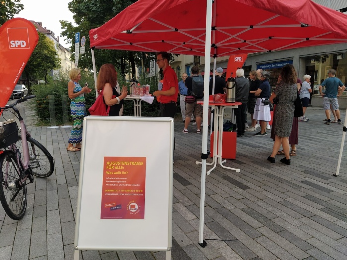 SPD-Diskussion zu den Plänen für die Umgestaltung der Augustenstraße