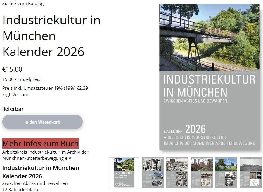 Kalender Industriekultur in München 2026 (Screenshot)